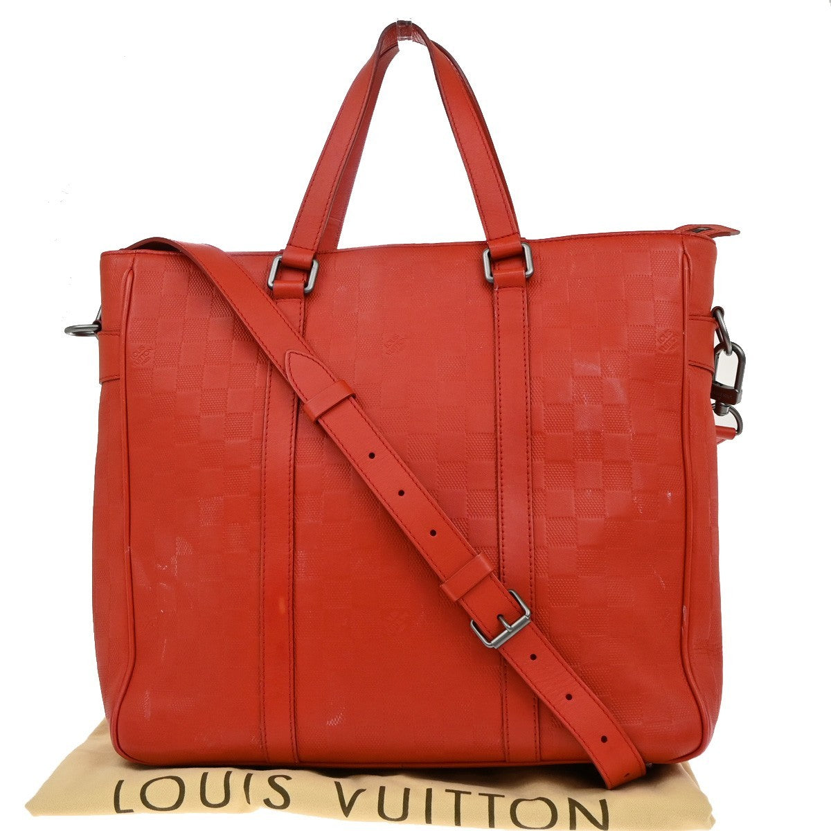 Louis Vuitton Tadao Handbag Damier Infini Leather