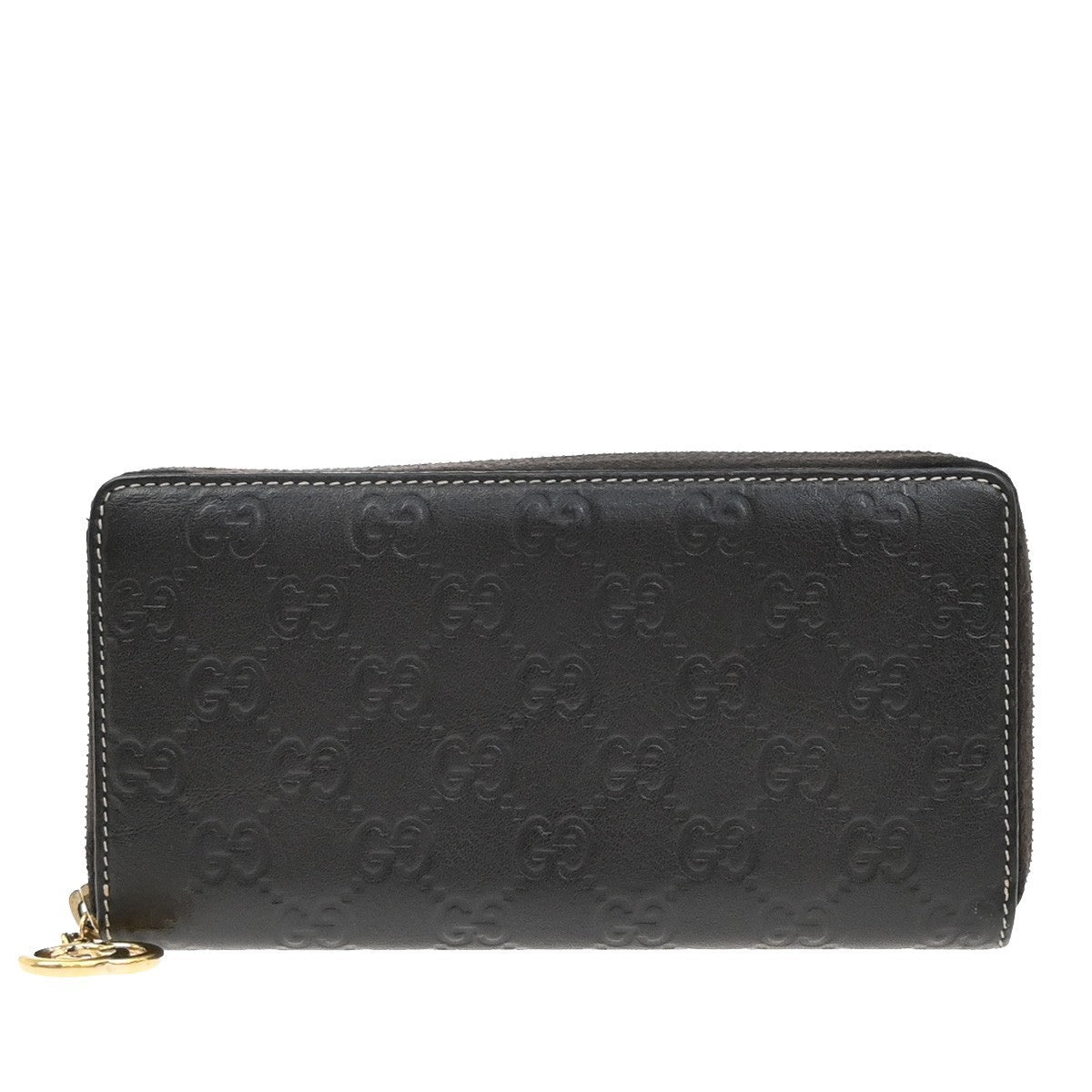 Gucci Icon Zip Around Wallet Guccissima Leather