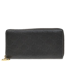 Gucci Icon Zip Around Wallet Guccissima Leather