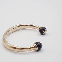 Christian Dior Logo Sphere Bangle Metal