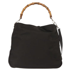 Gucci Vintage Bamboo Shoulder Bag Nylon