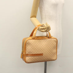 Celine Vintage Macadam Handbag Canvas and Leather