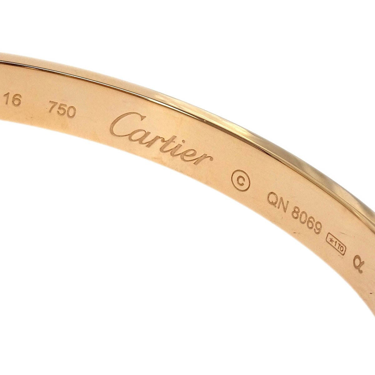 Cartier Love Bracelet Brushed 18K Rose Gold