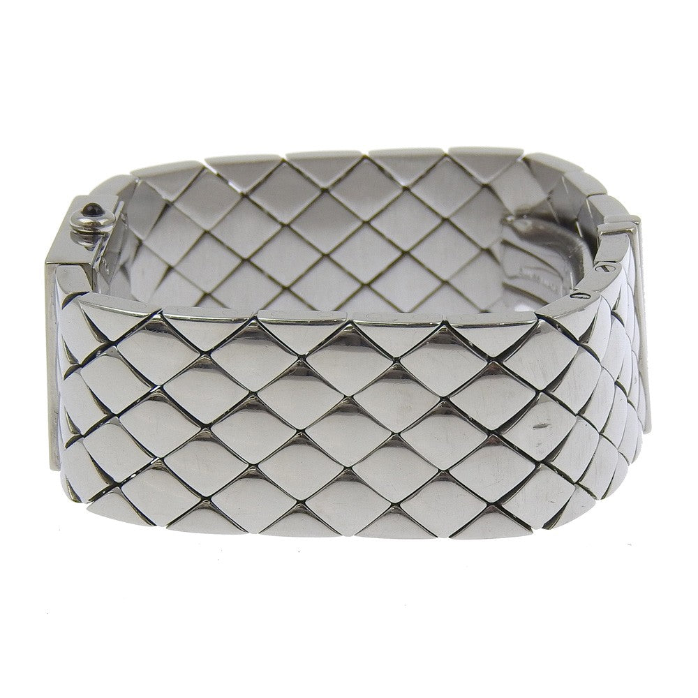 Chanel Matelasse Quartz Watch Stainless Steel with Diamond Bezel