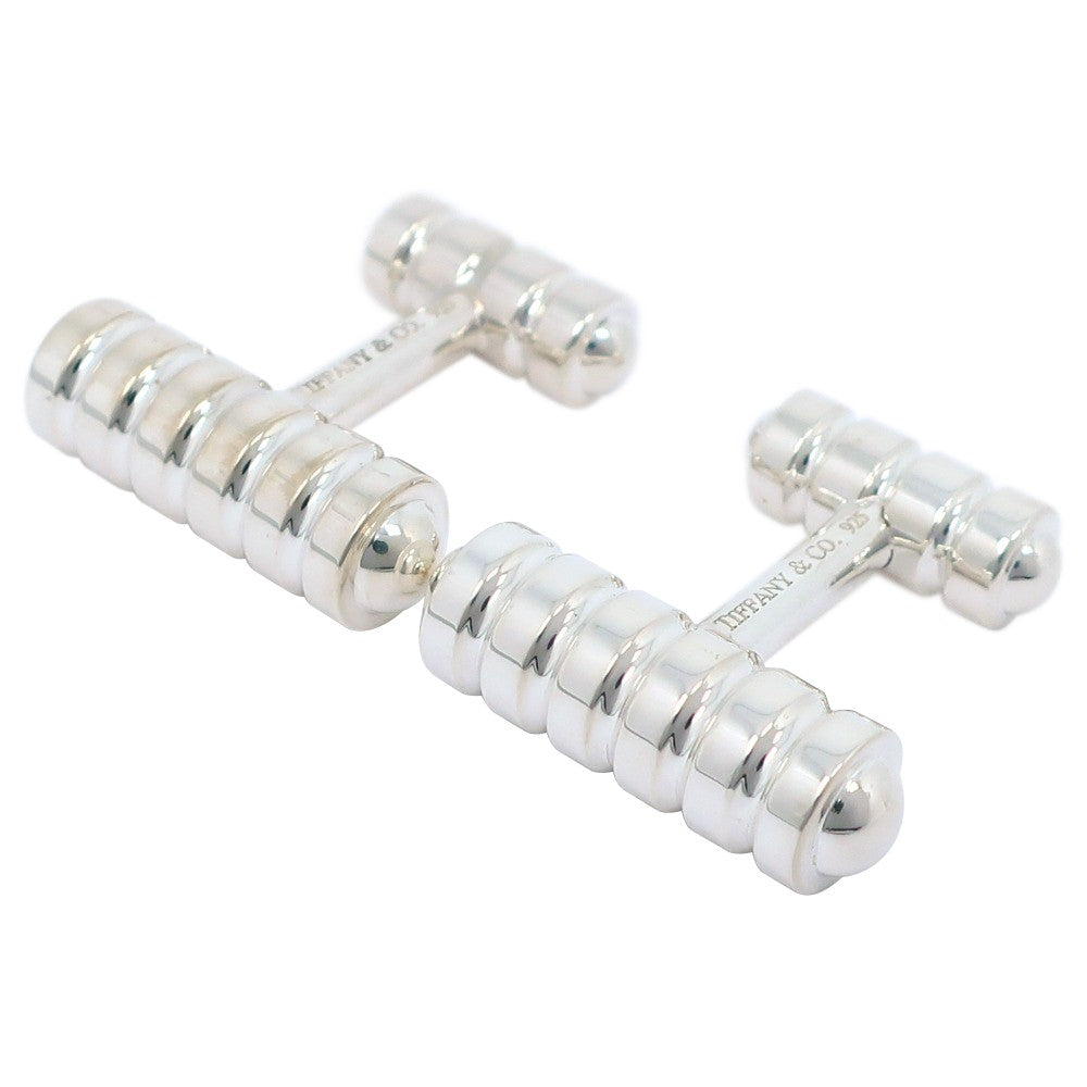 Tiffany & Co. Paloma Picasso Groove Cufflinks Silver