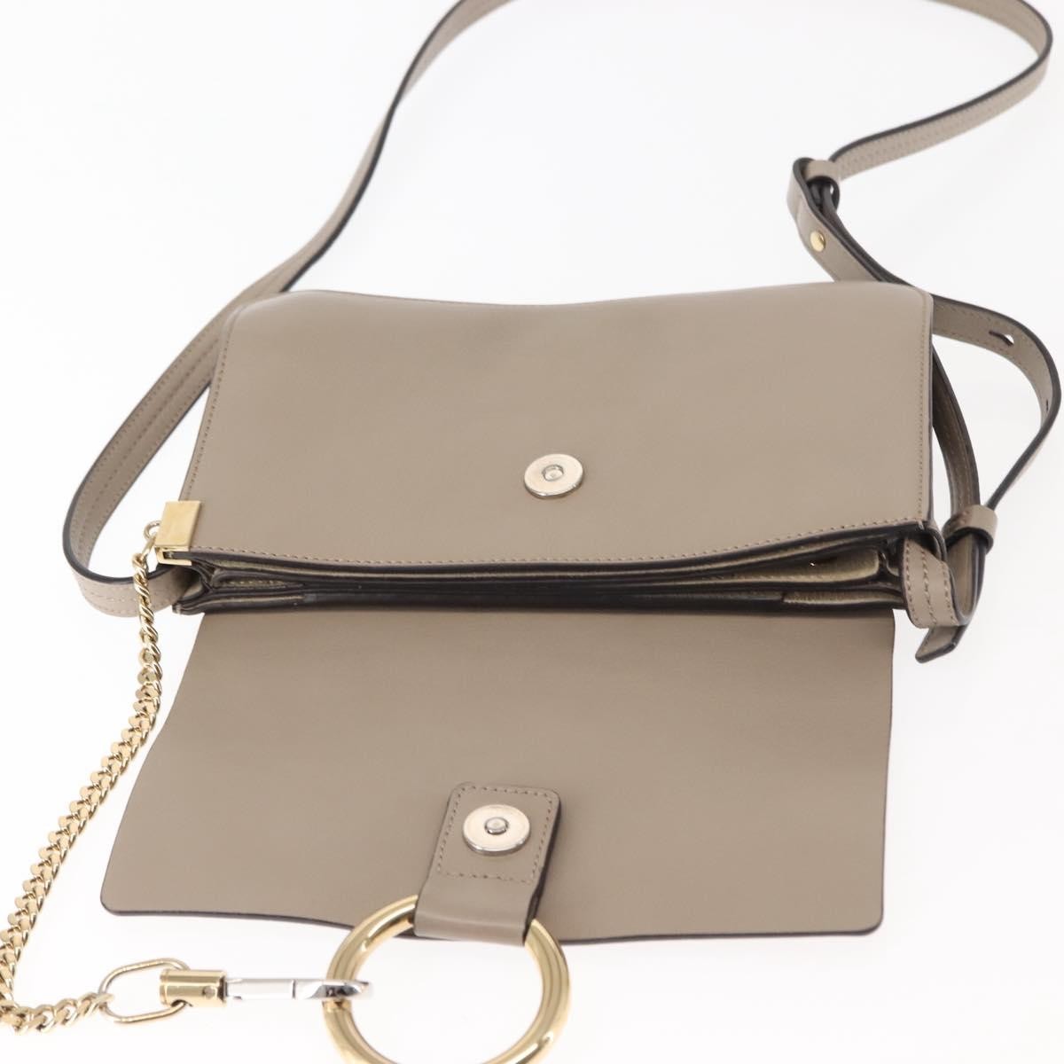Chloe Faye Shoulder Bag Leather and Suede