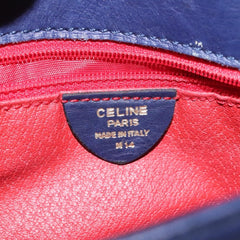 Celine Vintage Circle Logo Crossbody Bag Leather