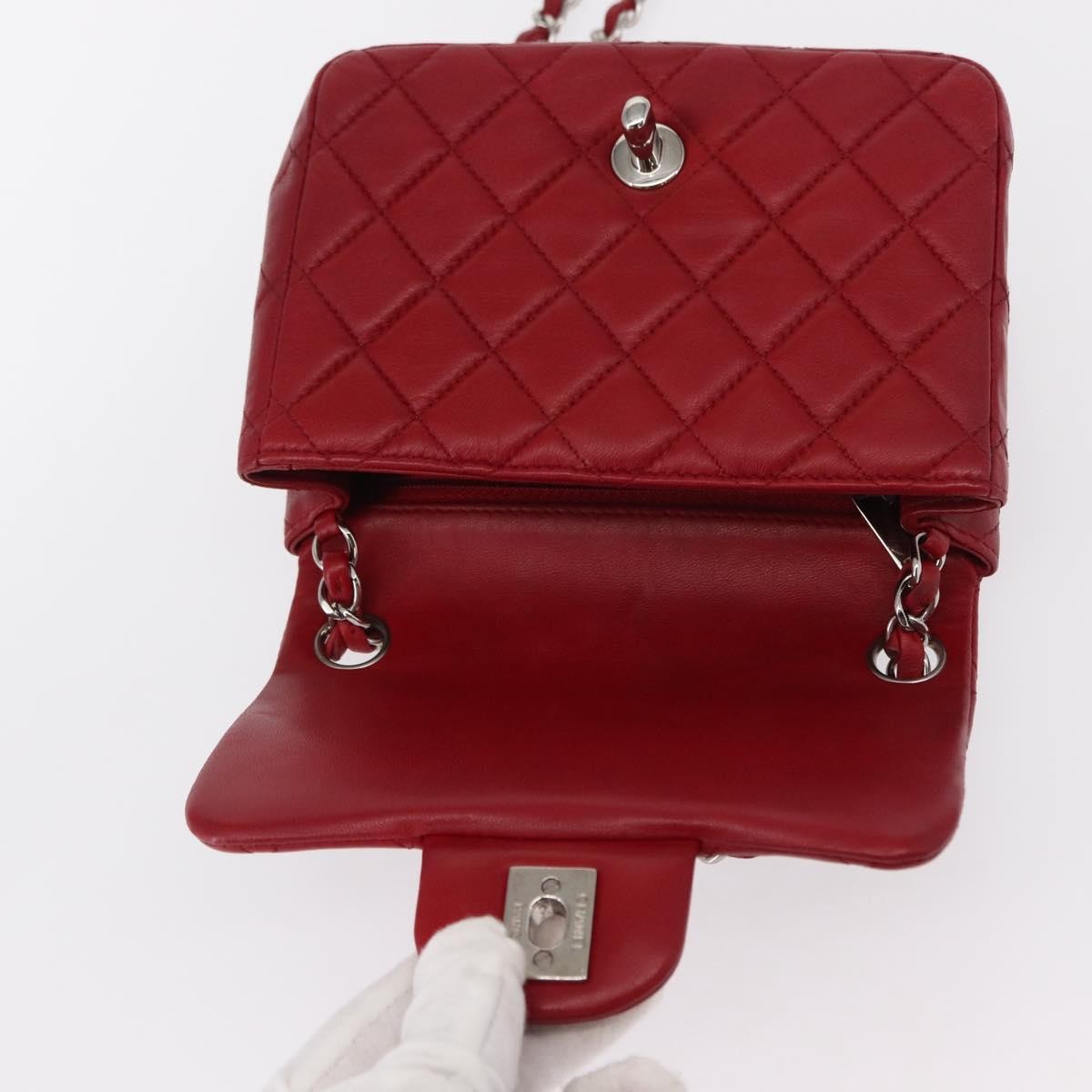 Chanel Square Classic Single Flap Bag Quilted Lambskin
