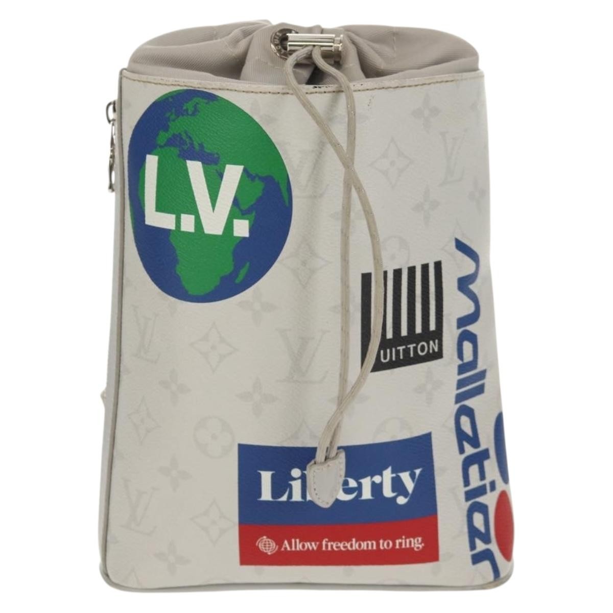 Louis Vuitton Chalk Sling Bag Limited Edition Logo Story Monogram Canvas