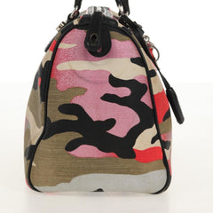 Christian Dior Polochon Satchel Limited Edition Anselm Reyle Camouflage Canvas