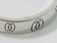 Cartier C de Cartier Happy Birthday Band Ring 18K White Gold