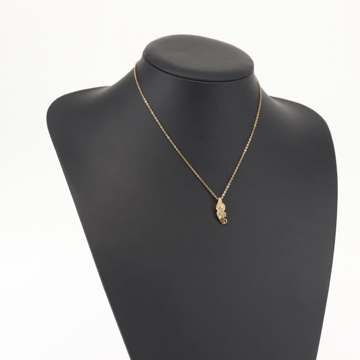 Christian Dior CD Pendant Necklace Gold-plated