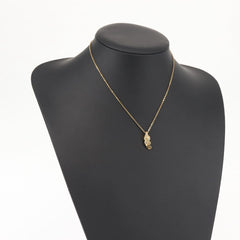 Christian Dior CD Pendant Necklace Gold-plated