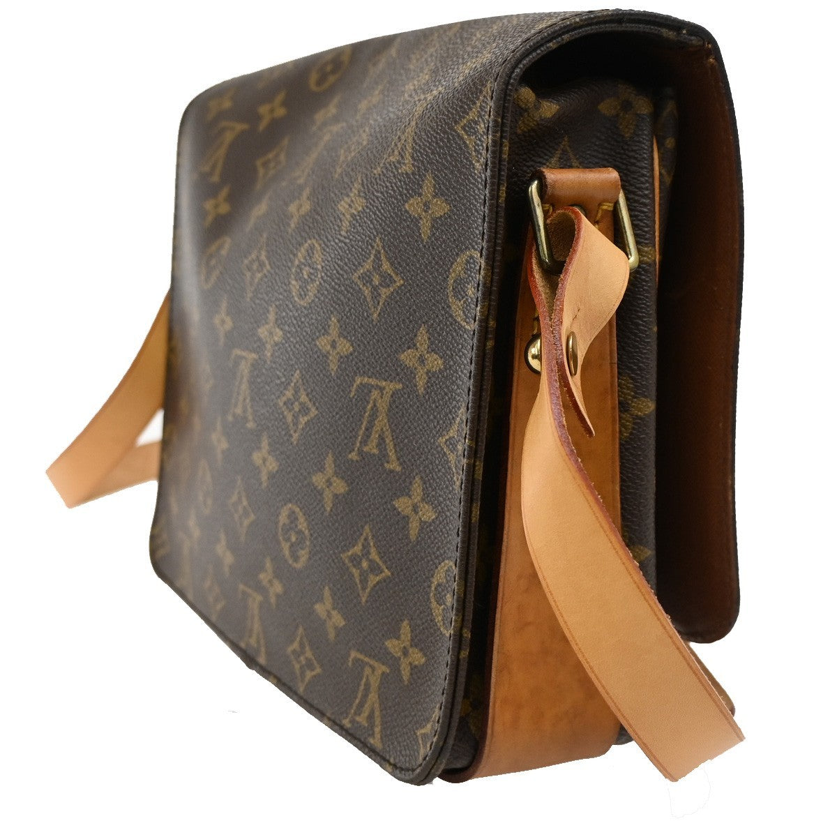 Louis Vuitton Cartouchiere Handbag Monogram Canvas
