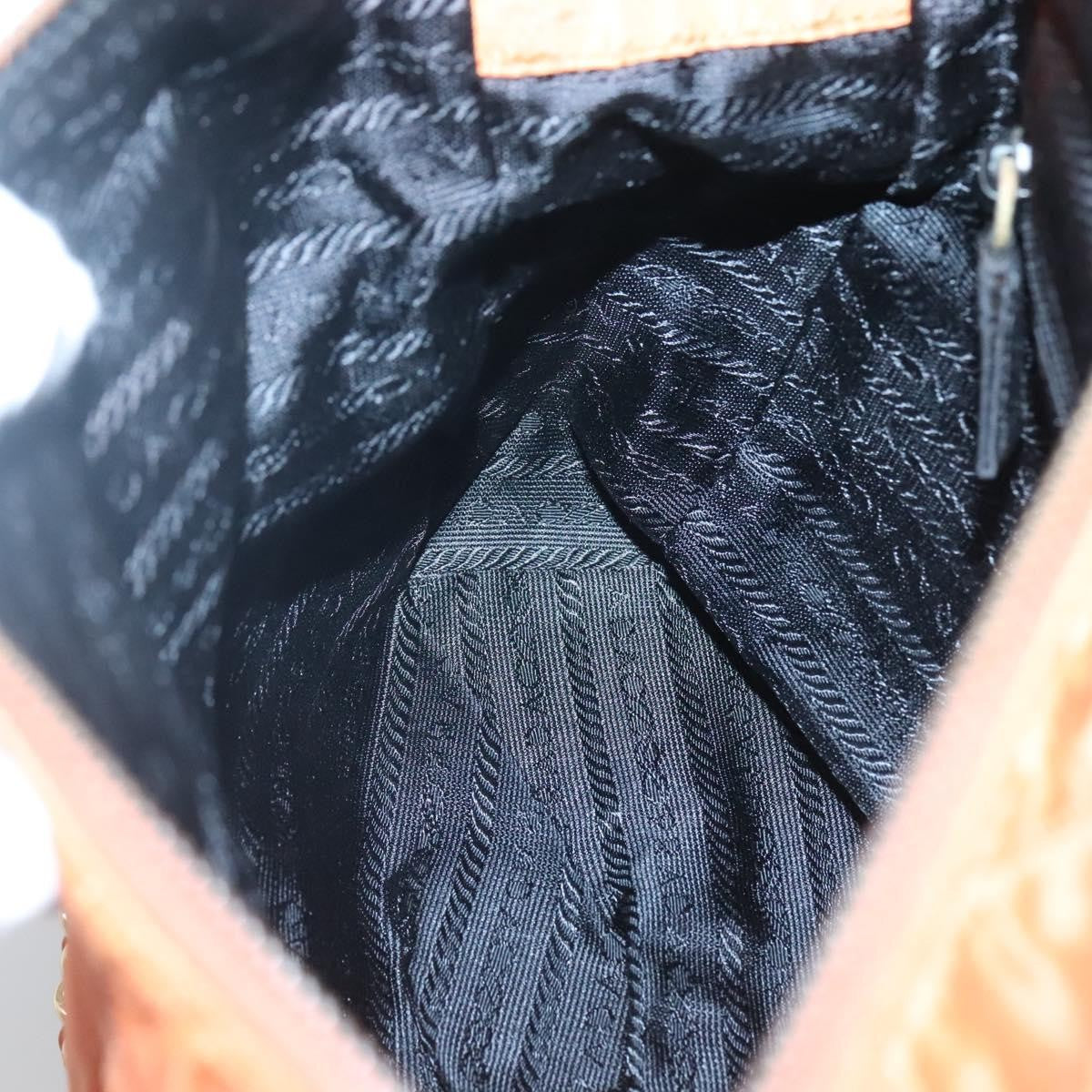 Prada Chain Shoulder Bag Quilted Tessuto