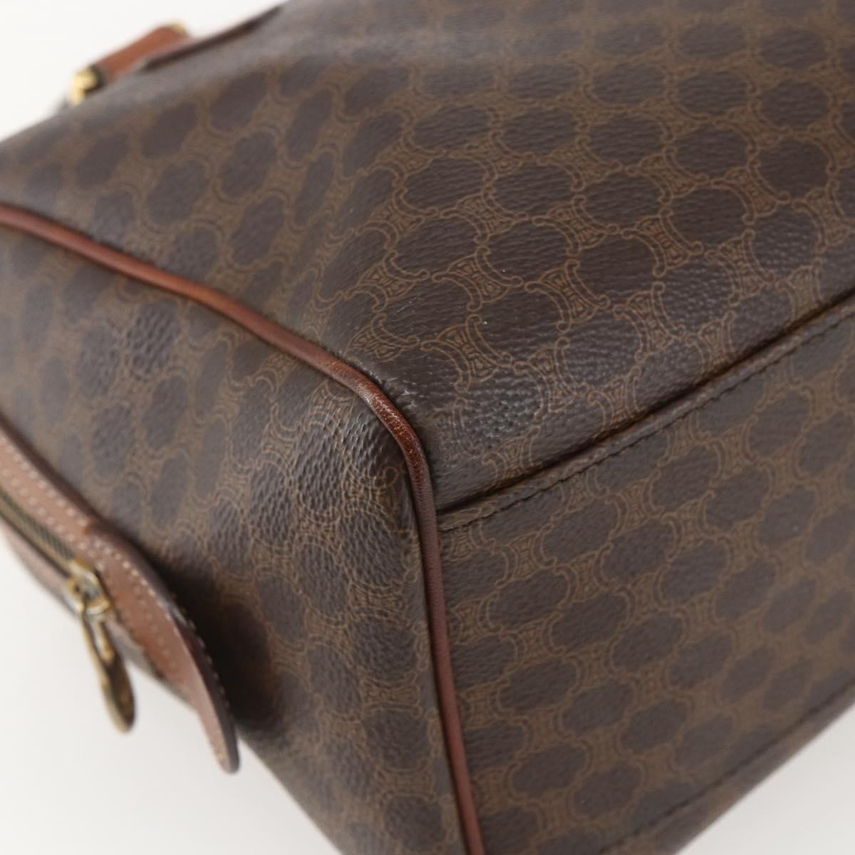 Celine Boston Bag Triomphe Coated Canvas