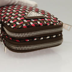 Prada Baguette Shoulder Bag Quilted Tessuto with Leather