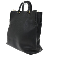 Prada Embossed Logo Convertible Open Tote Vitello Daino