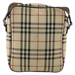 Burberry Zip Messenger Bag Nova check Canvas and Leather