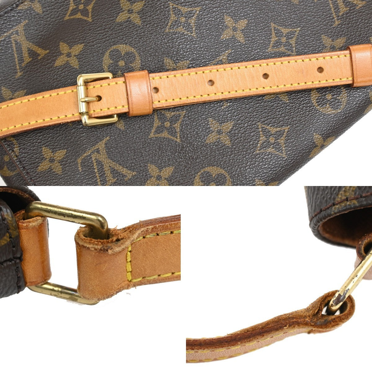 Louis Vuitton Musette Tango Handbag Monogram Canvas