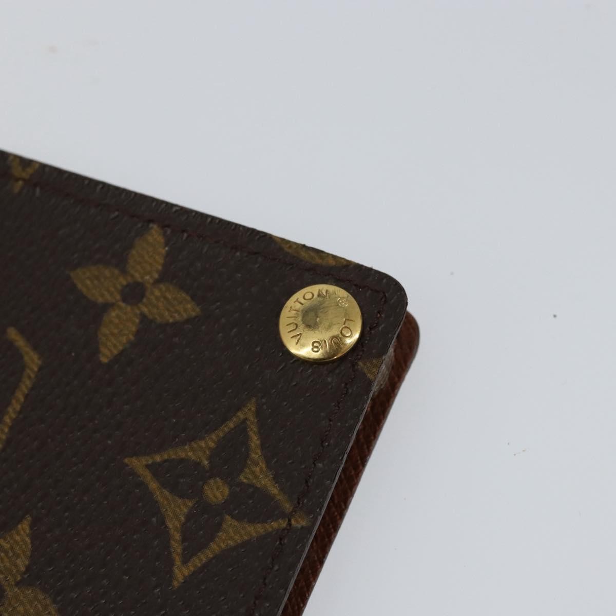 Louis Vuitton Porte Cartes Pression Card Case Monogram Canvas