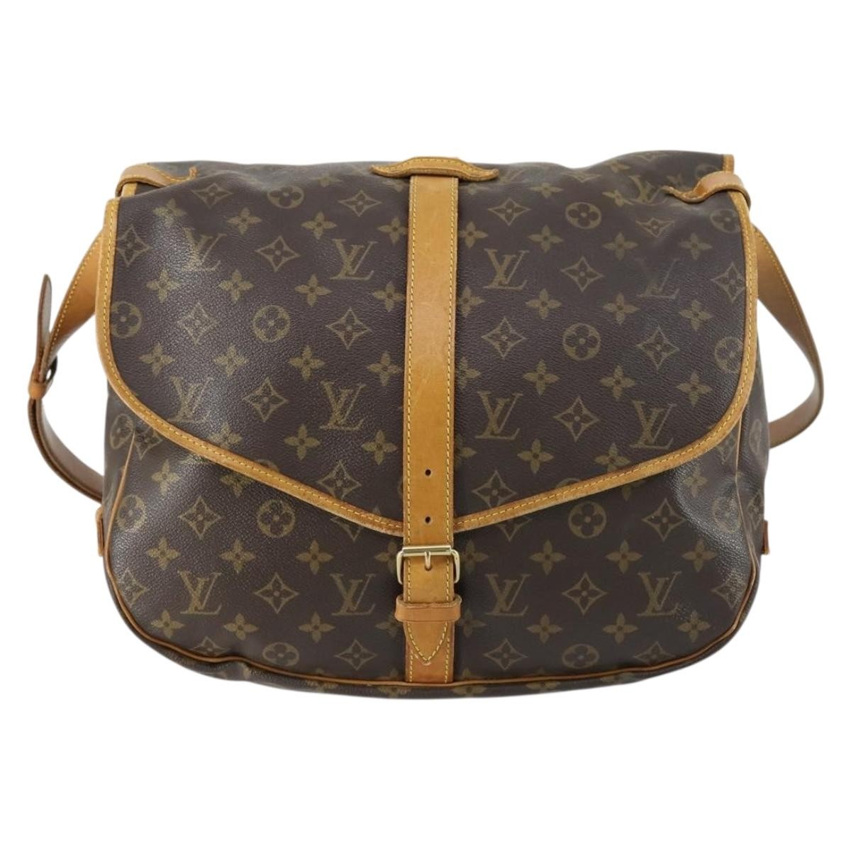 Louis Vuitton Saumur Handbag Monogram Canvas