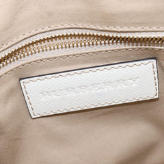 Burberry Minford Satchel Haymarket Coated Canvas