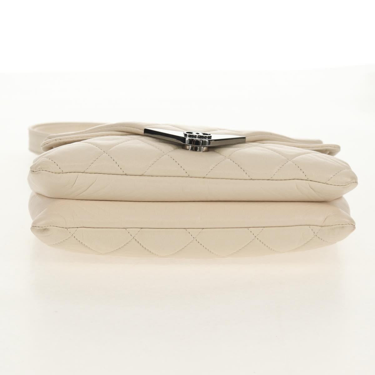 Chanel Padded Envelope Flap Bag Quilted Aged Calfskin