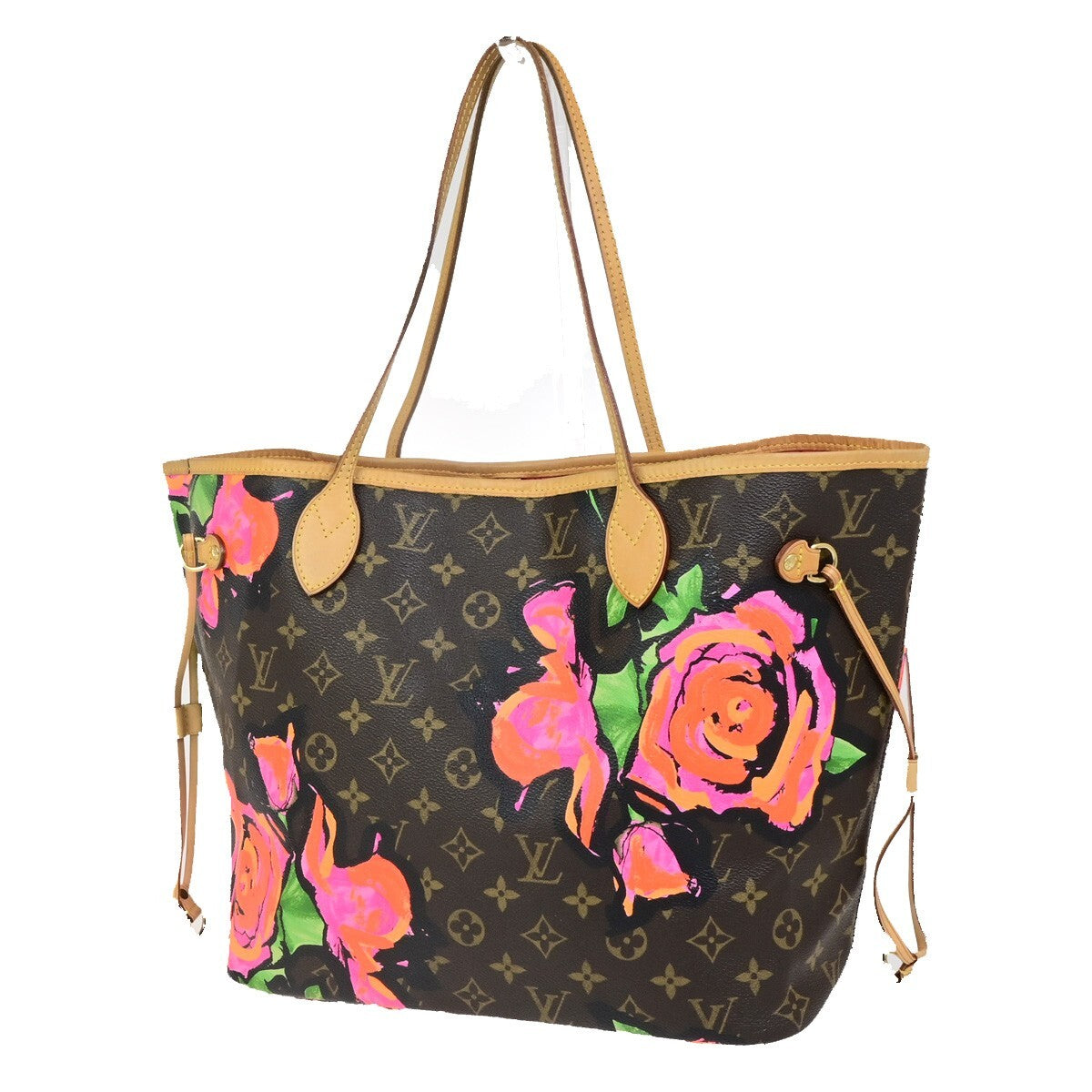 Louis Vuitton Neverfull Tote Limited Edition Monogram Roses