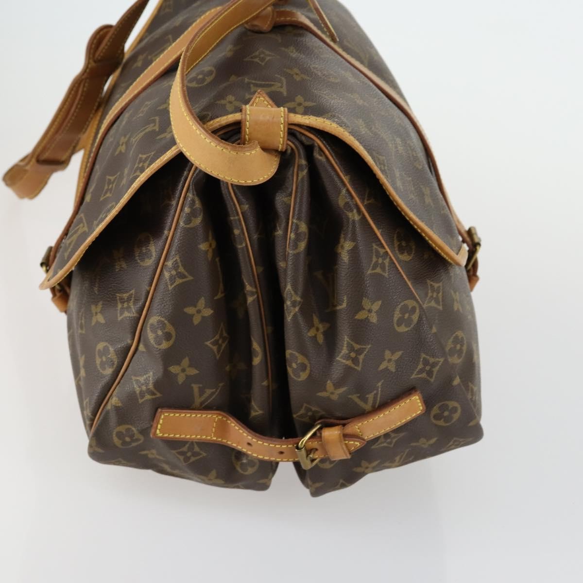 Louis Vuitton Saumur Handbag Monogram Canvas