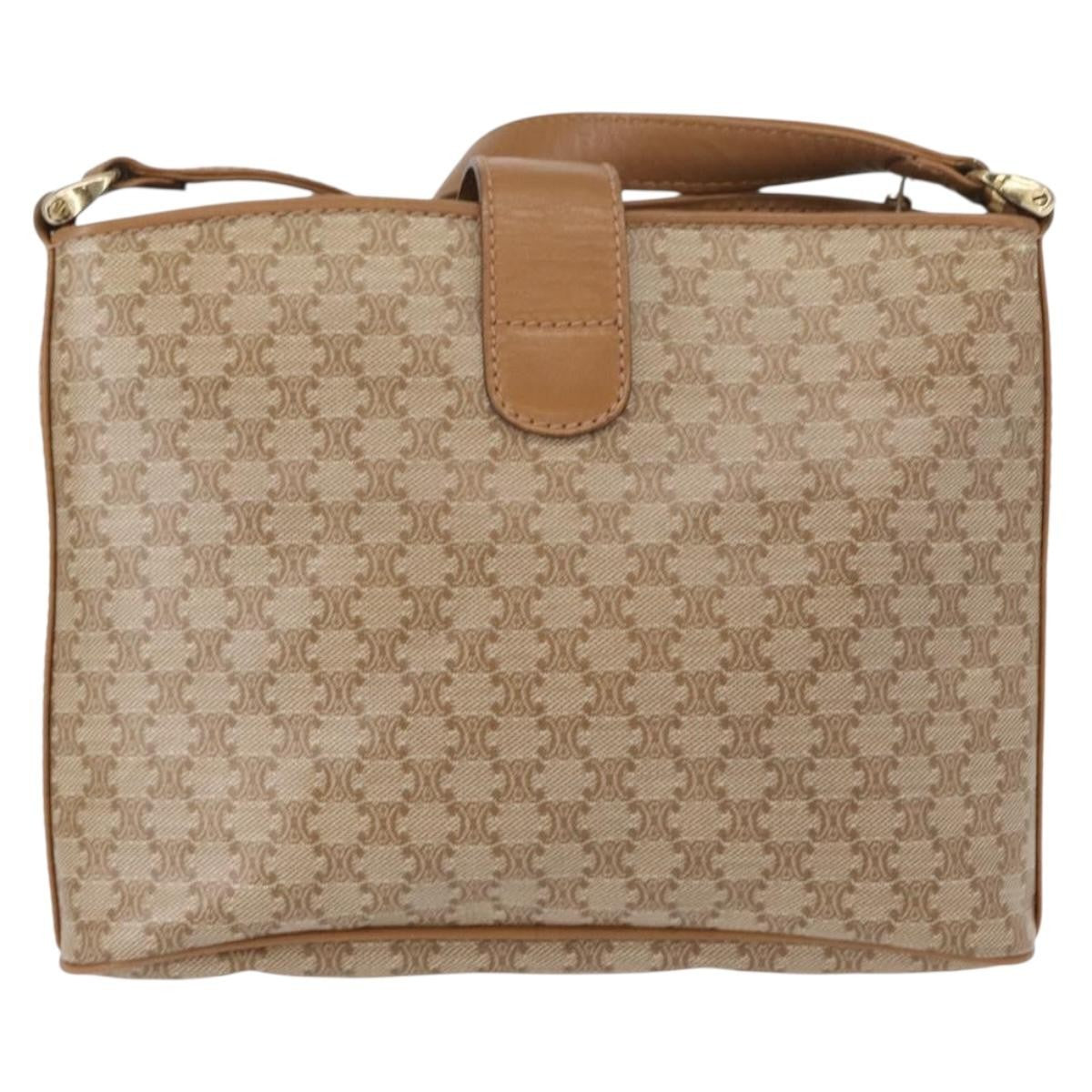 Celine Vintage Macadam Shoulder Bag Canvas