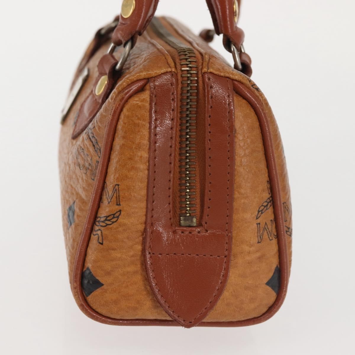 MCM Visetos Handbag Canvas and Leather