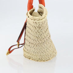 Chloe Marcie Basket Bag Raffia and Leather
