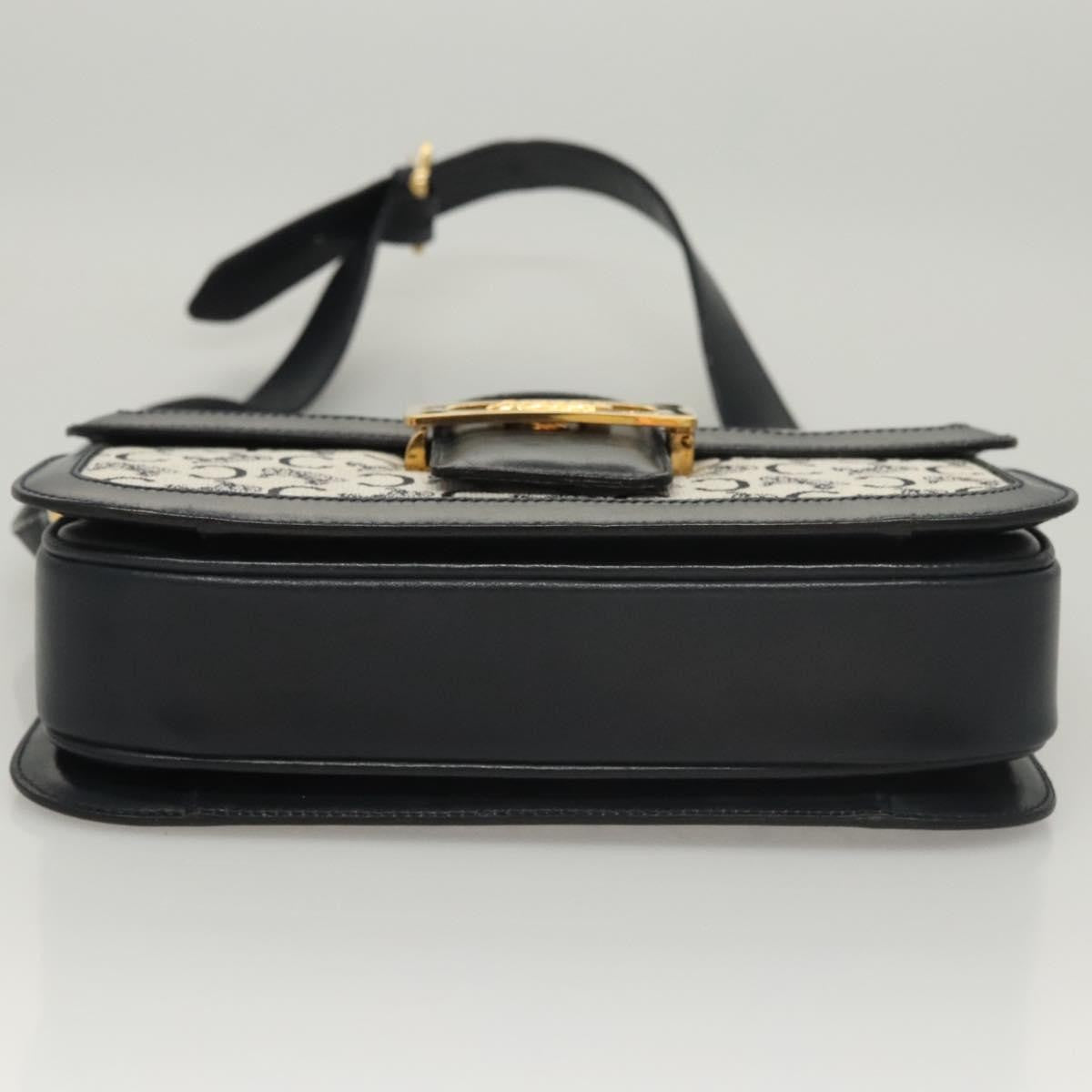 Celine C Sulky Shoulder bag Canvas and Leather