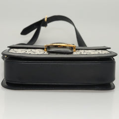 Celine C Sulky Shoulder bag Canvas and Leather