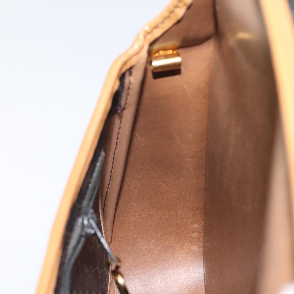 Christian Dior Vintage Honeycomb Flap Crossbody Bag Coated Canvas