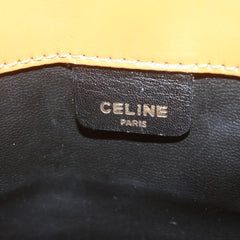 Celine Logo Triomphe Pouch Leather