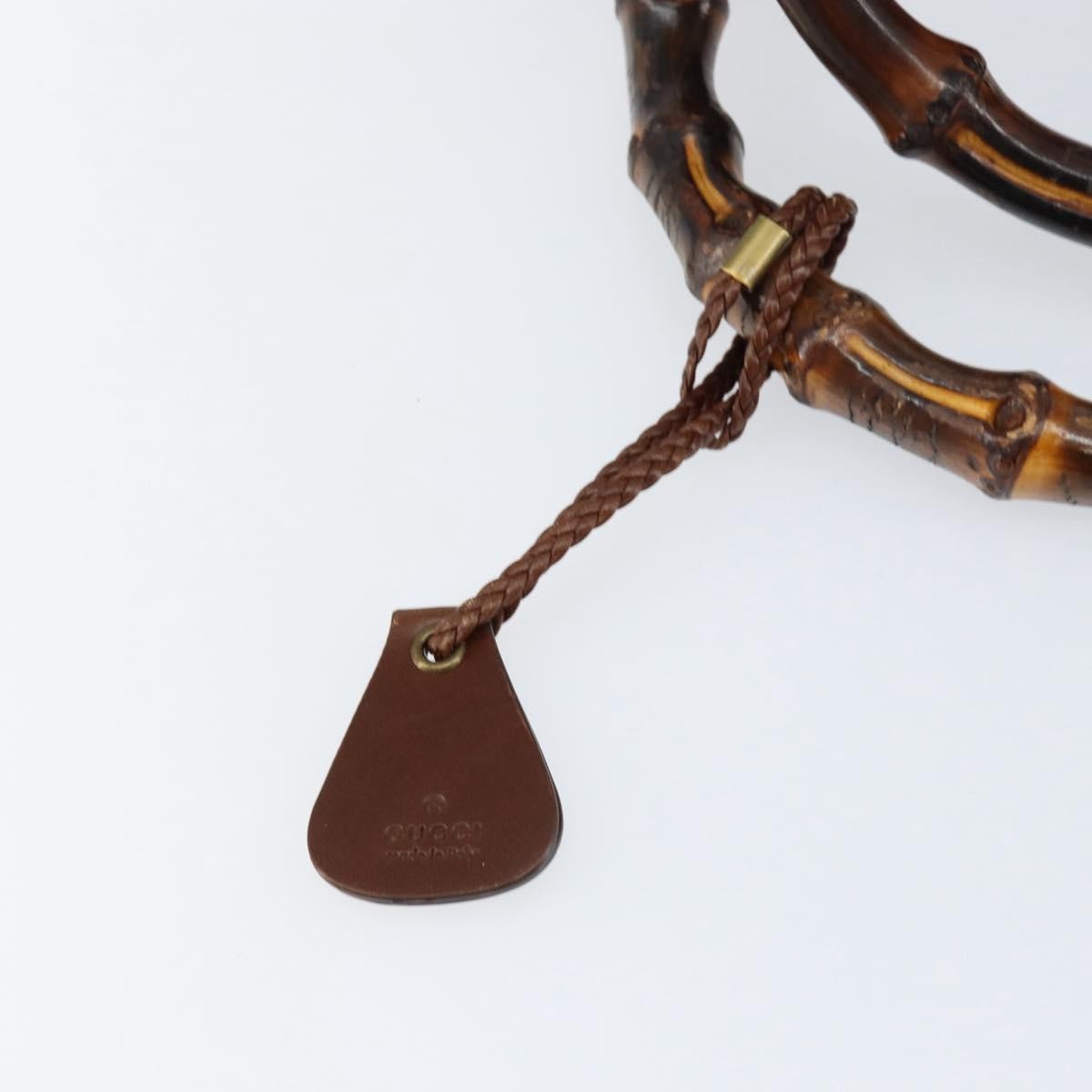 Gucci Vintage Bamboo Hobo Canvas