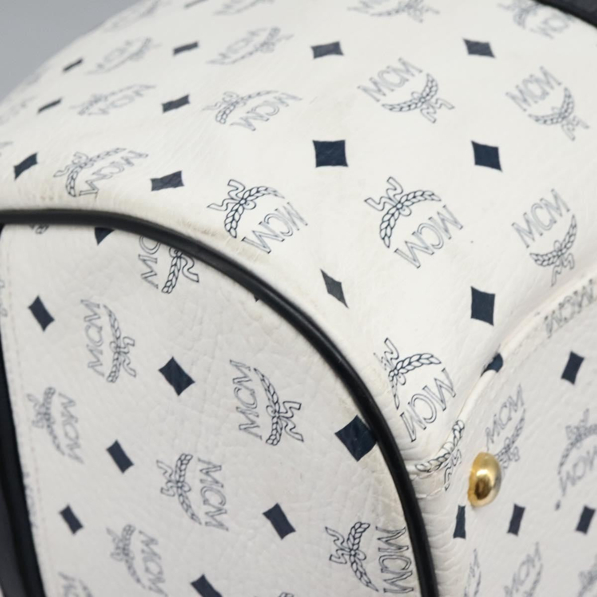 MCM Visetos Handbag Canvas and Leather