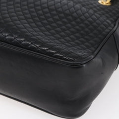 Bally Vintage Chain Shoulder Bag Quilted Leather
