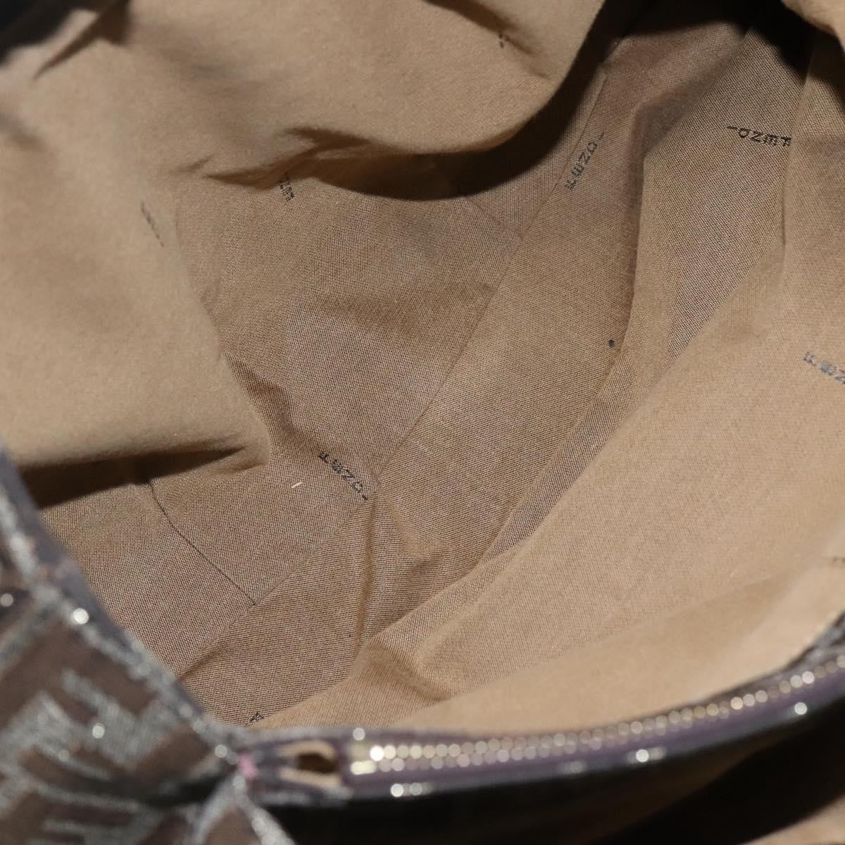 Fendi Mia Tote Metallic Zucca Canvas