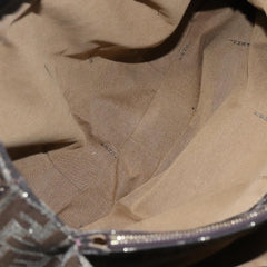 Fendi Mia Tote Metallic Zucca Canvas