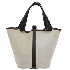 Hermes Picotin Bag Toile and Leather