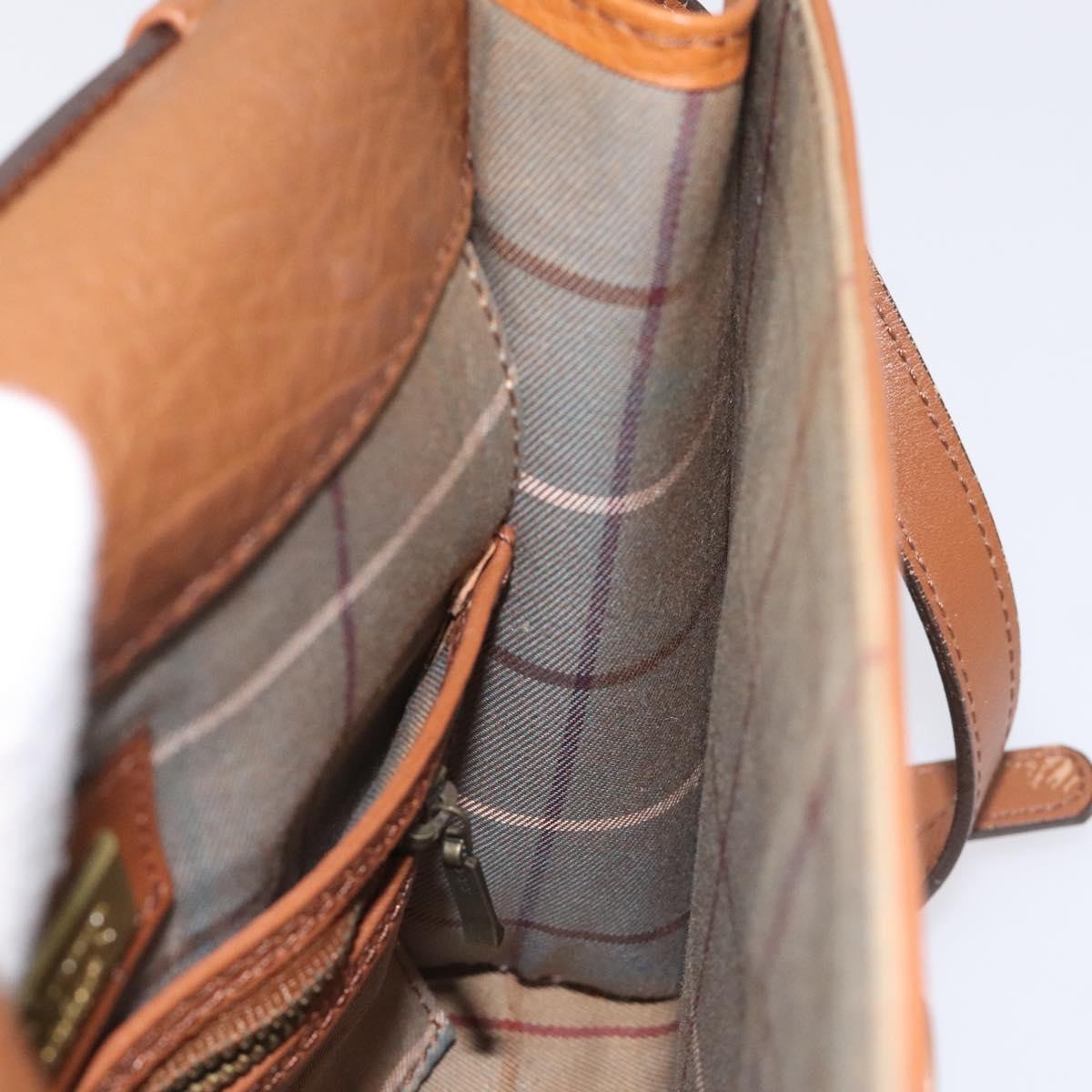 Burberry Vintage Flap Crossbody Bag Leather