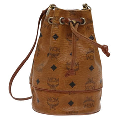 MCM Drawstring Shoulder Bag Leather