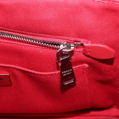 Prada Canapa Convertible Tote Canvas with Applique