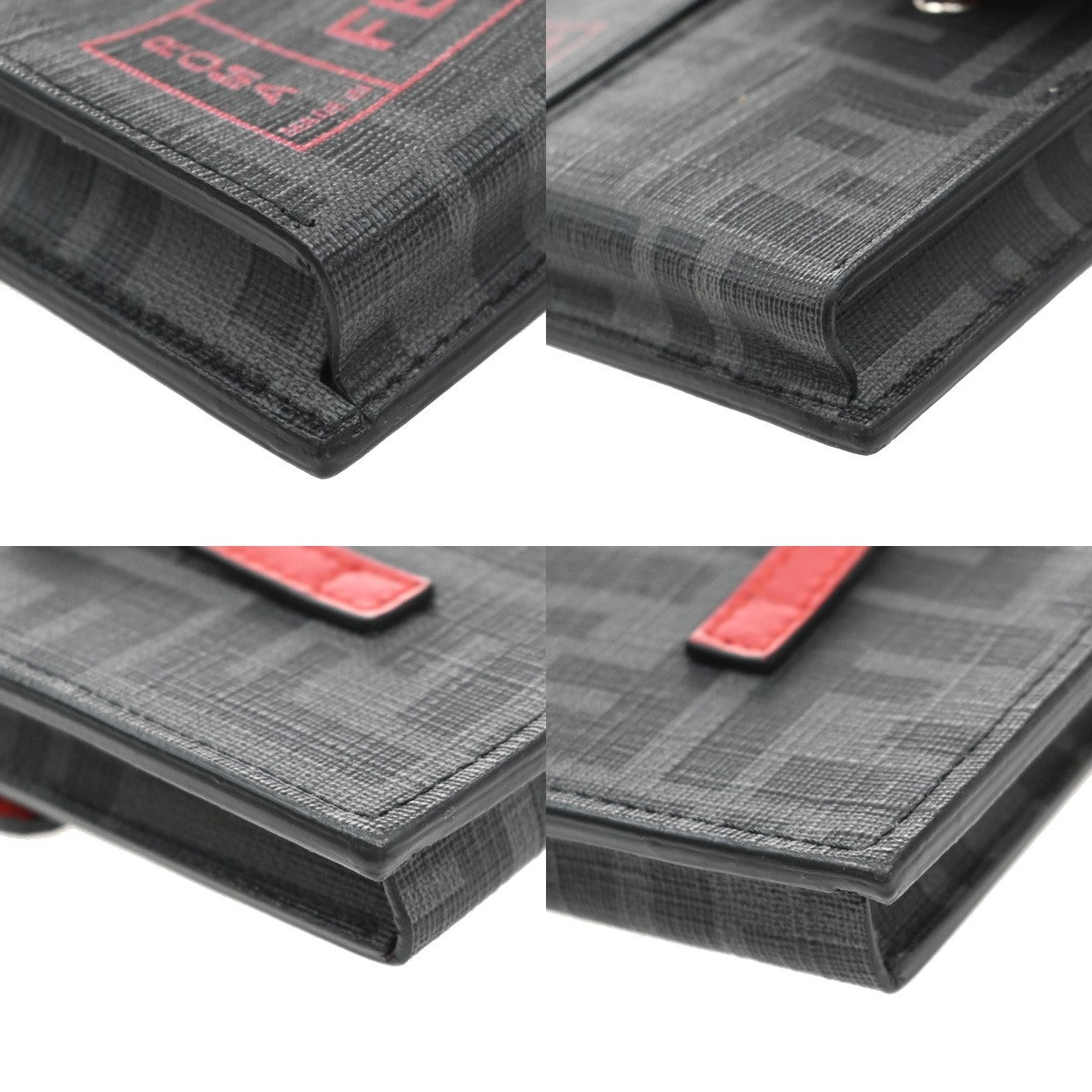 Fendi Charm Key Holder Zucca canvas