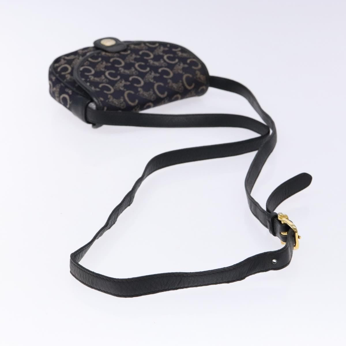 Celine C Sulky Shoulder bag Canvas and Leather