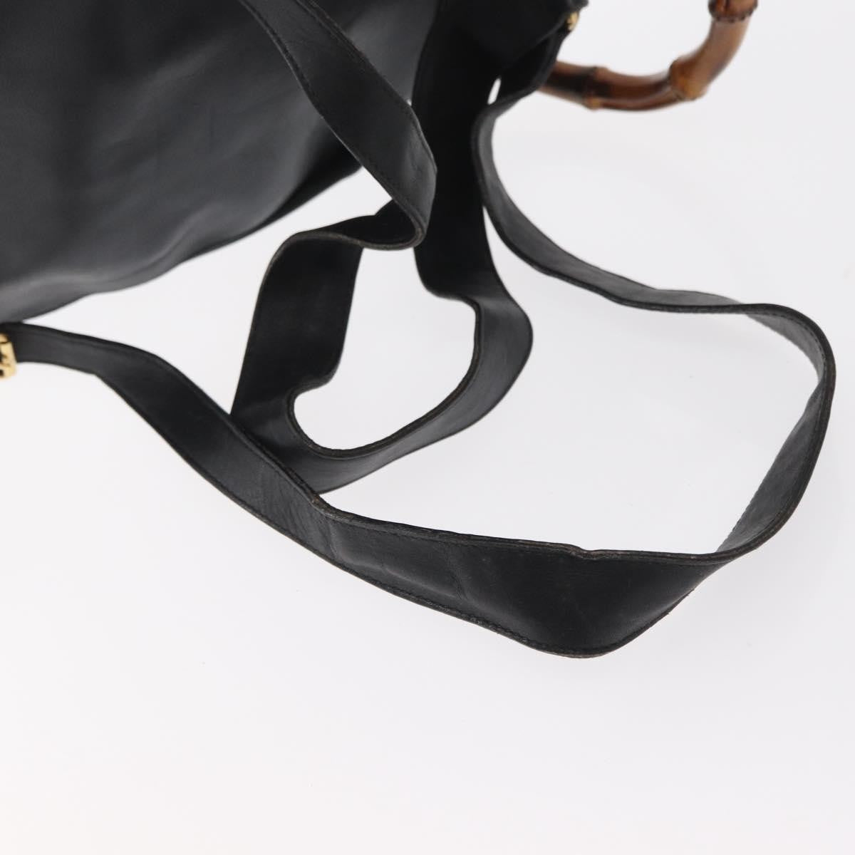 Gucci Vintage Bamboo Backpack Leather