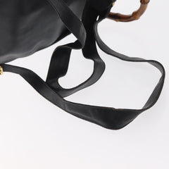 Gucci Vintage Bamboo Backpack Leather